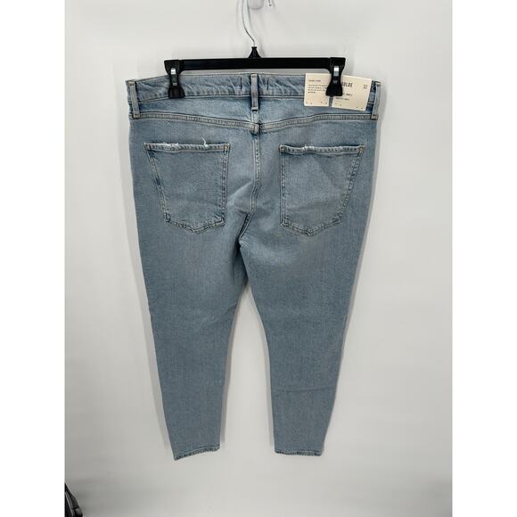 AGOLDE NWT Sophie Mid Rise Ankle Distressed Denim Jean in Shrine // 32 - Picture 10 of 13